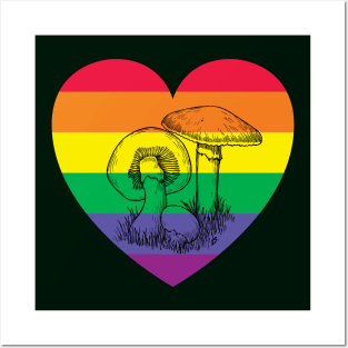 Pride Mushies Posters and Art